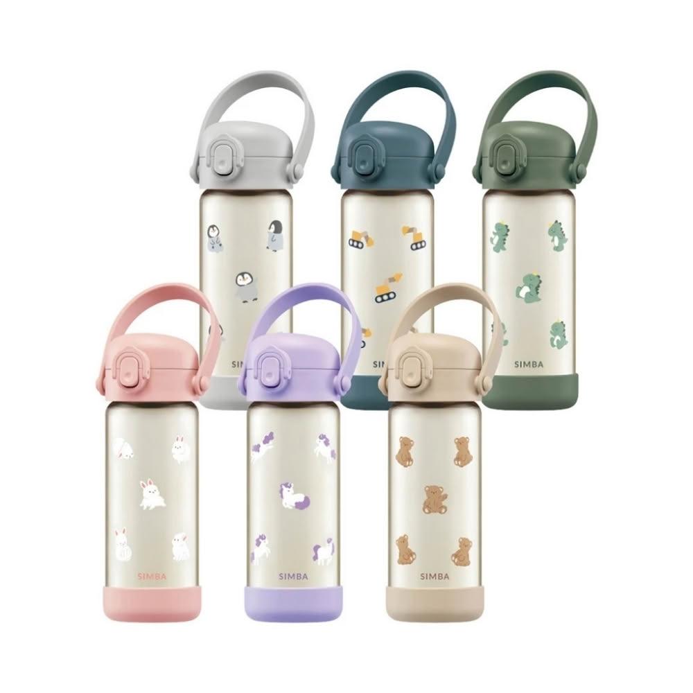 【Simba 小獅王辛巴】鉑金PPSU兒童水壺400ml (直飲/吸管) 順順杯水壺+背帶組