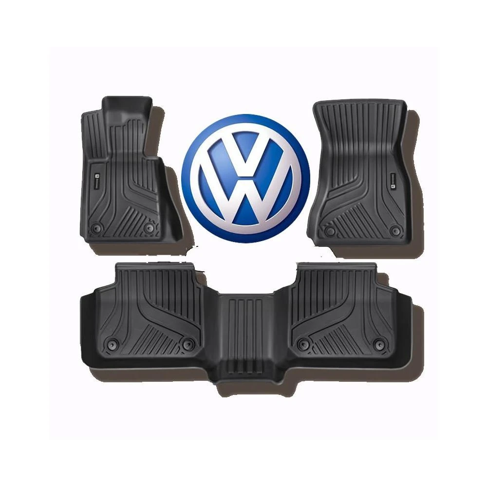 福斯汽車腳墊 防水腳踏墊 TPE腳墊 防水腳踏墊 GOlf Tiguan TOuran POlo troc 適用立體腳墊