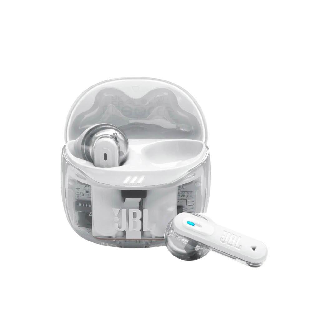 JBL TUNE FLEX 2 真無線藍芽耳機，採用藍芽5.3 技術，提供穩定連線與優異音質。入耳式配戴舒適，內建高靈敏度麥克風（-38 dBV/Pa@1 kHz），適合通話與音樂欣賞。靈敏度達98 dB SPL@1 kHz，頻率響應20Hz~20kHz，單耳僅8.4g 輕量設計。顏色選擇黑色、白色、藍綠色，包裝包含耳機、充電盒、多尺寸矽膠耳塞、Type C 線材。相容 Android、iOS、Windows，產地中國，一年保固，NCC 認證 CCAK24LP1750T0，BSMI R36028。