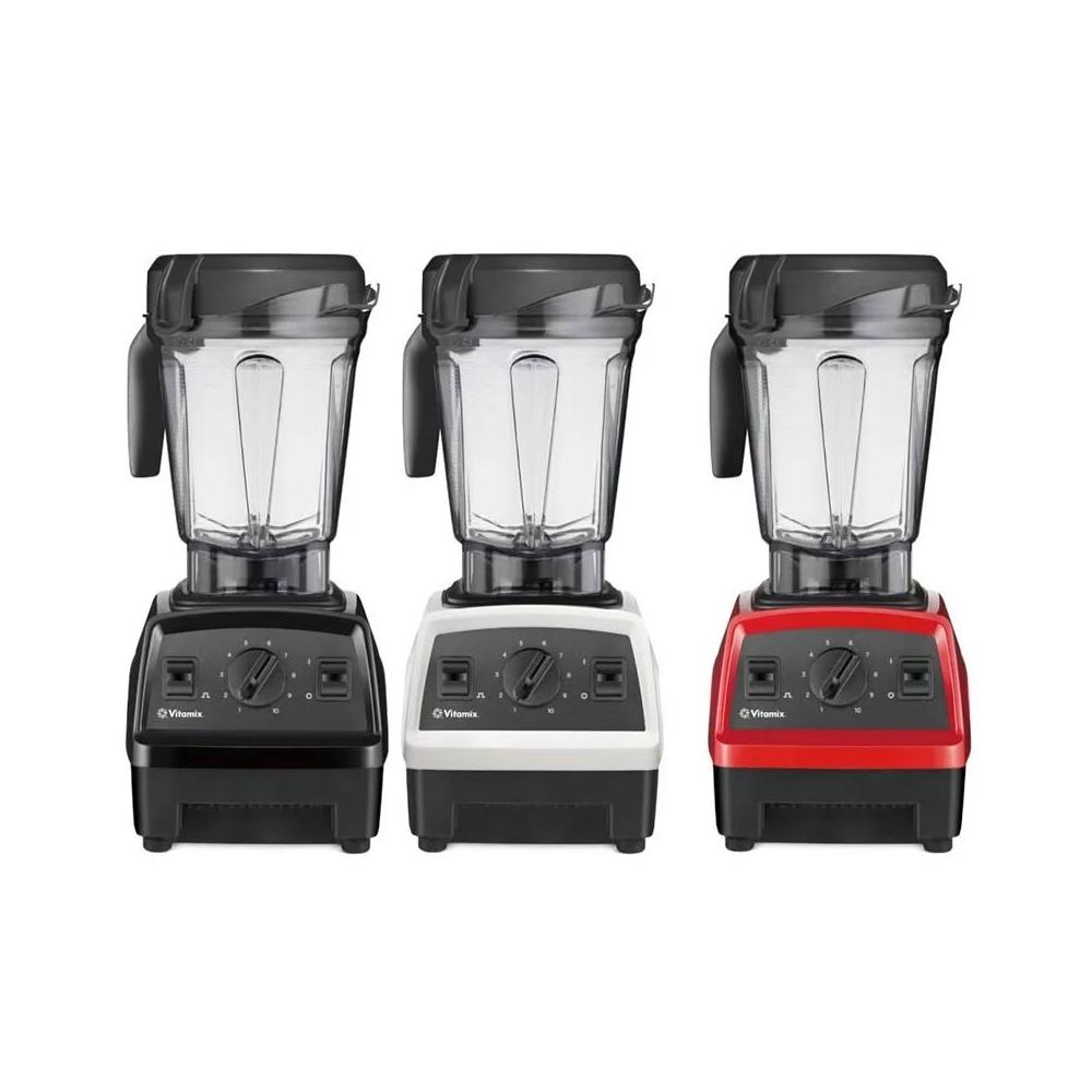  Vita-Mix Vitamix E320 專業破壁機，採用高碳鋼刀片與 2.0~2.9hp 馬達，效能達 1001W~1200W，適合製作果汁、湯品與營養飲品。無加熱設計，機械式操作簡單，配件包含 2L 容杯（橡膠上蓋+透明小蓋）、攪拌棒及中文說明書。全機 7 年保固，臺灣官方公司貨，提供良好售後服務。高效能破壁機，輕鬆打碎蔬果纖維，釋放完整營養，是家用與專業廚房的理想選擇。 