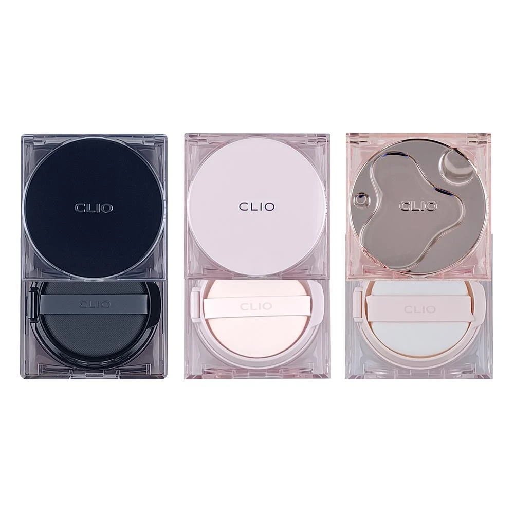【CLIO 珂莉奧】韓國 即期優惠 雨露高光澤氣墊/清透光澤氣墊 1盒+1替蕊芯 (水透 光亮 光澤感 HIGH GLOW  露珠 )