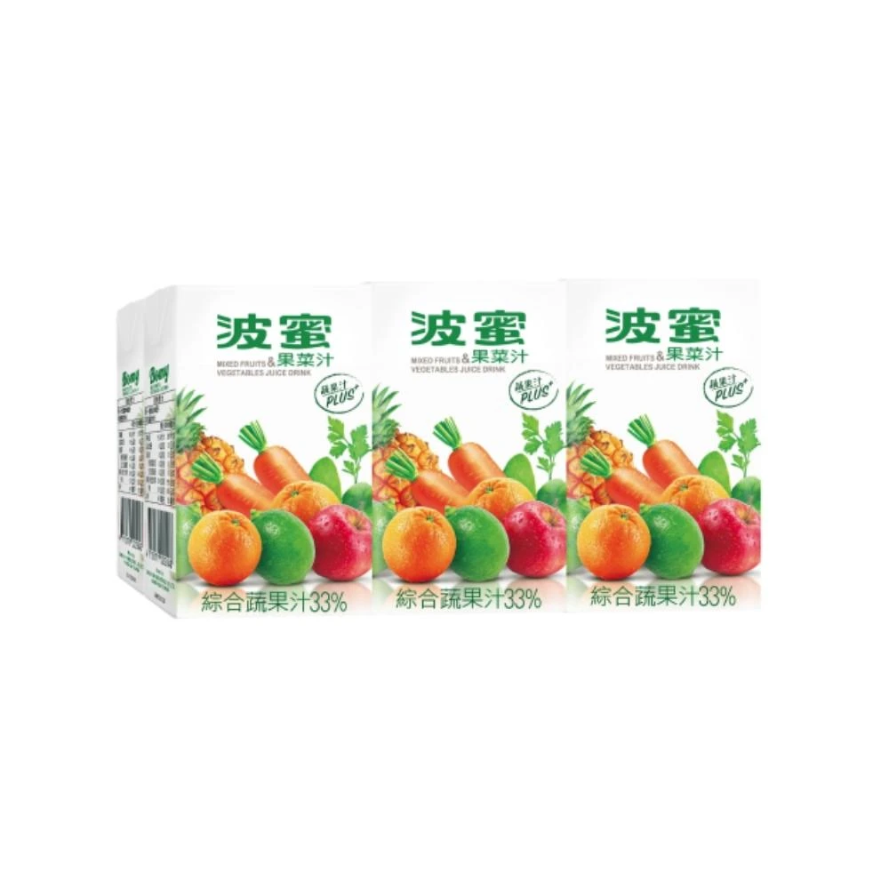 【波蜜】果菜汁(蔬果汁PLUS)(250mlx24入)