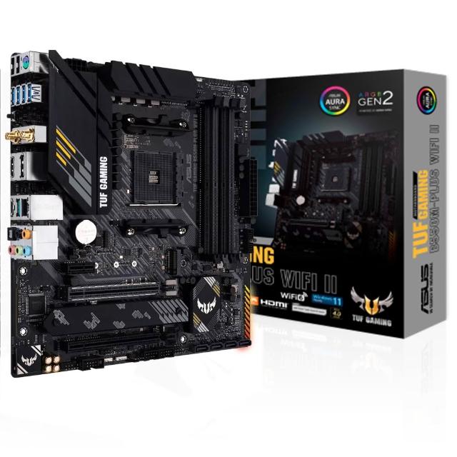【ASUS 華碩】TUF GAMING B550M-PLUS WIFI II AM4主機板 (M-ATX/3+2年保)