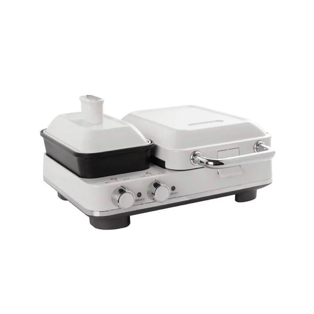 【YAMADA 山田家電】(宅配免運) 多用輕食餐點料理機 鬆餅機 三明治機 YBF-11XB01F 點心機 電烤盤