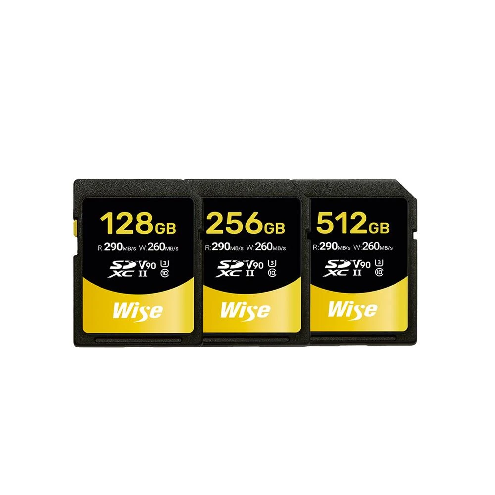【Wise 裕拓】Wise SDXC UHS-II V90 128GB / 256GB / 512GB 高速記憶卡 公司貨