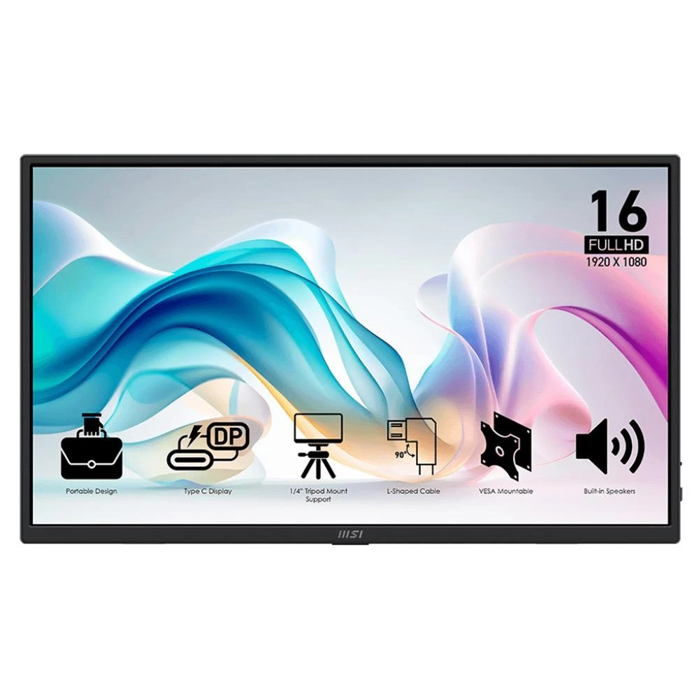 【MSI 微星】PRO MP165 E6 16型 便攜式隨身螢幕