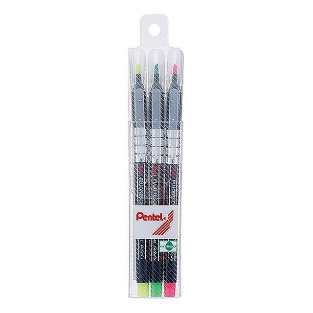 【Pentel 飛龍】螢光筆 3色/組 S512-3