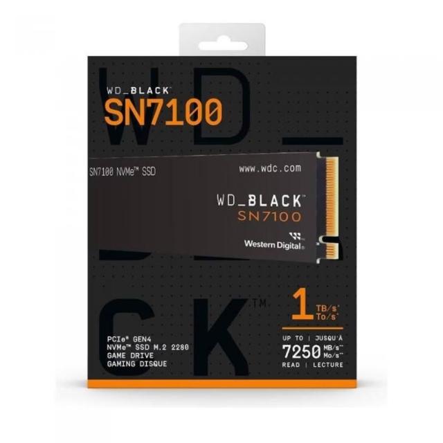 【WD 威騰】WD 黑標 SN7100 1TB Gen4 (讀7250寫6900/TLC/五年保)