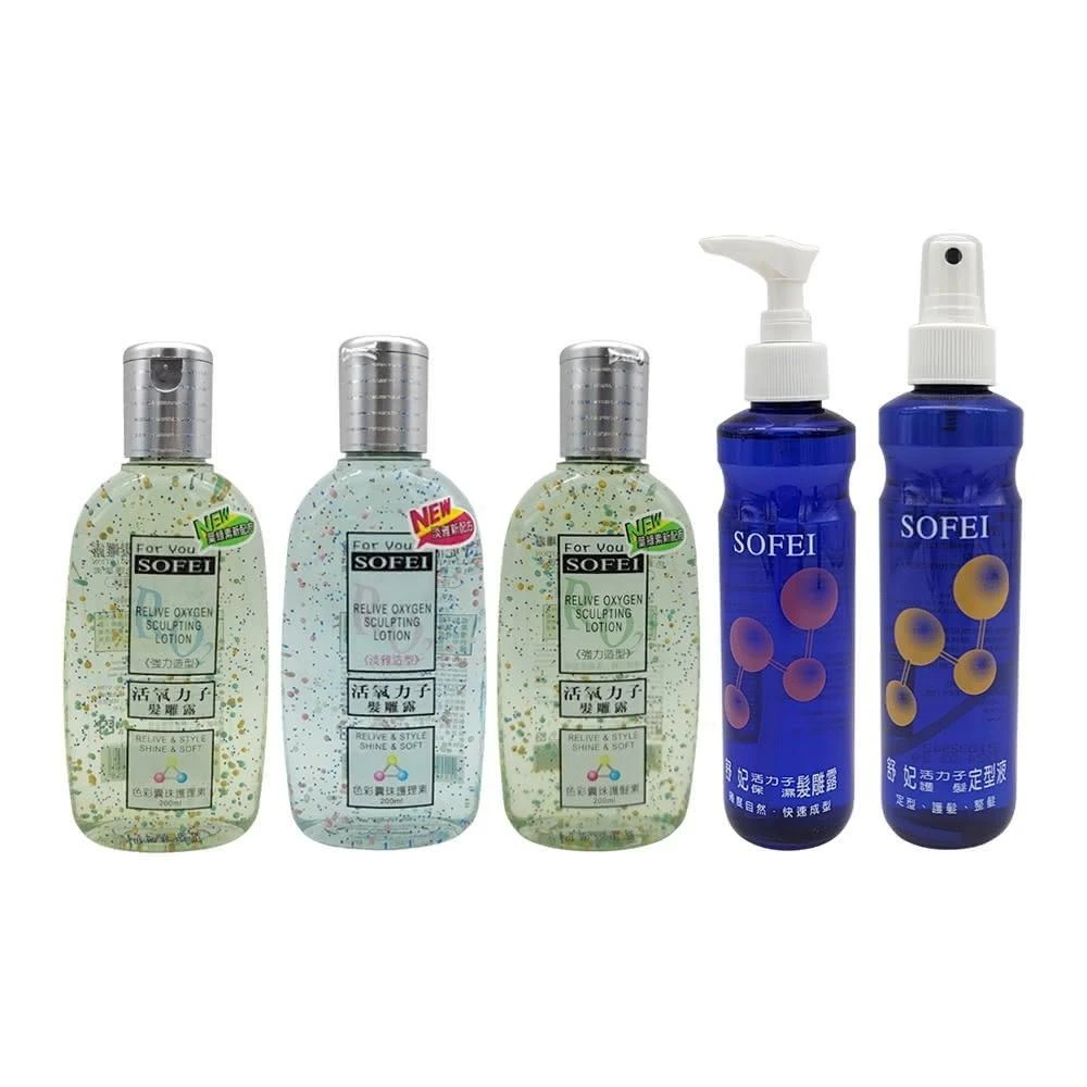 【SOFEI 舒妃】舒妃造型髮品 髮雕 活氧力子髮雕露 髮雕露 淡雅髮雕露 保濕髮雕露 造型髮雕 舒妃定型液 定型液