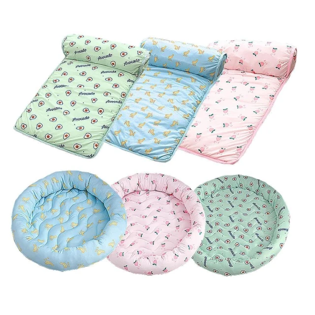 【LIKE PET】可愛圖案涼感冰絲墊 (寵物涼感床墊/冰墊/冰絲涼墊/涼感墊/貓狗睡墊/寵物睡墊)