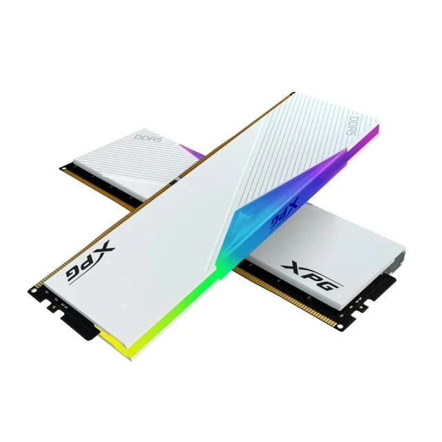 【ADATA 威剛】LANCER RGB DDR5 6000 16GBx2 電競桌上型記憶體 白(AX5U6000C3016G-DCLARW
