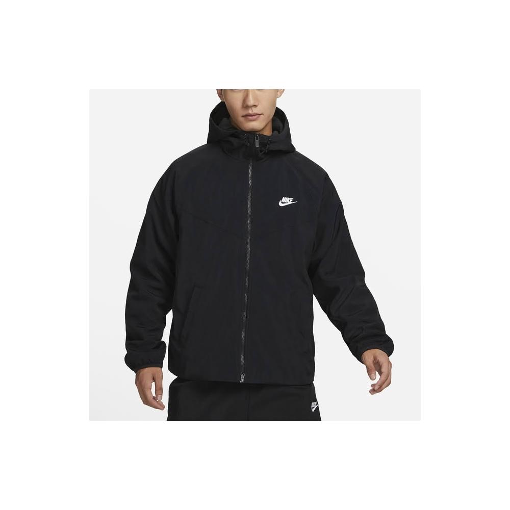 NIKE 耐吉】NIKE NSW 風衣外套黑FB8619-010 男款保暖搖粒絨防潑水雙向