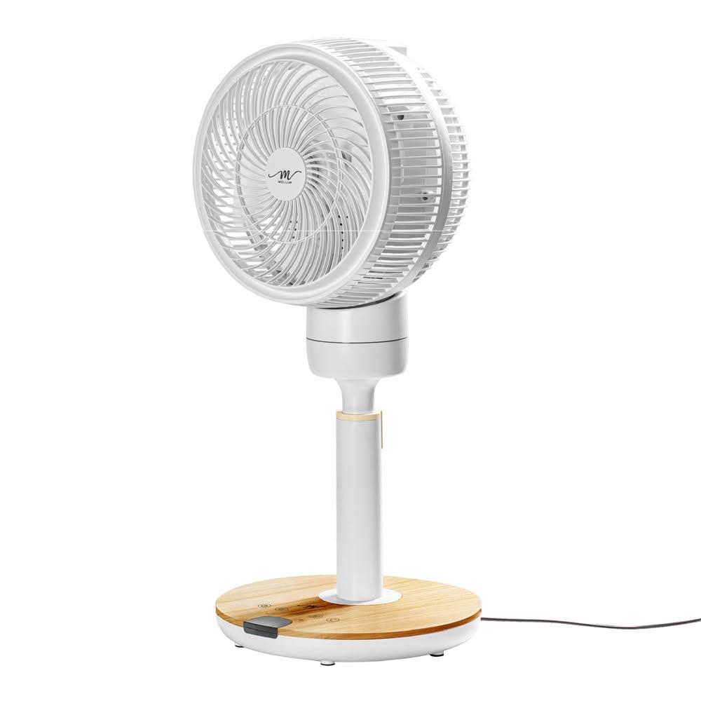 【MOLIJIA 魔力家】直營|M186 全自動BLDC變頻無刷直流|循環風扇-9吋|落地型|木紋款(BY010086)