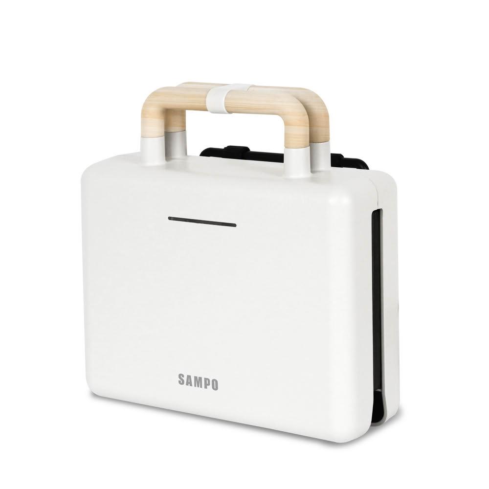 【SAMPO 聲寶】【家電王】可換片點心機TQ-B1981L，上下加熱管 不沾黏塗層 簡單收納，三明治機 點心機 輕食晨食