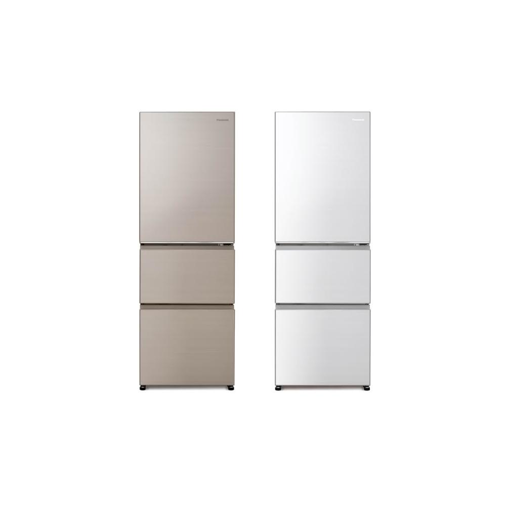 【Panasonic 國際牌】原廠控價~私訊有優惠價 NR-C384HVL-N1 385公升 無邊框鋼板左開三門變頻冰箱-金 (含基本安裝)