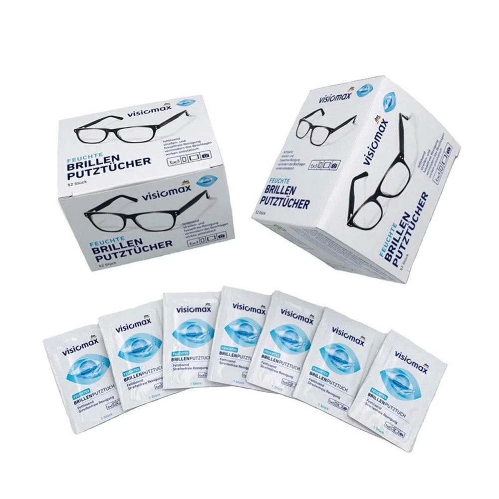 德國DM Visiomax 拋棄式眼鏡布 52入 眼鏡清潔 一次性 獨立包裝
