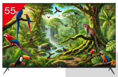 TATUNG大同 UH-55UG900A 是一款55吋4K解析度電視，支援3D環繞音場與中文功能選單。內建10W雙喇叭，提供優質音效體驗。具備3組HDMI與2組USB插槽，方便多媒體裝置連線。電源需求為110V，適合一般家庭使用。產品產地為中國，提供3年保固，無視訊盒與VGA端子，適合追求高畫質與簡潔設計的使用者。