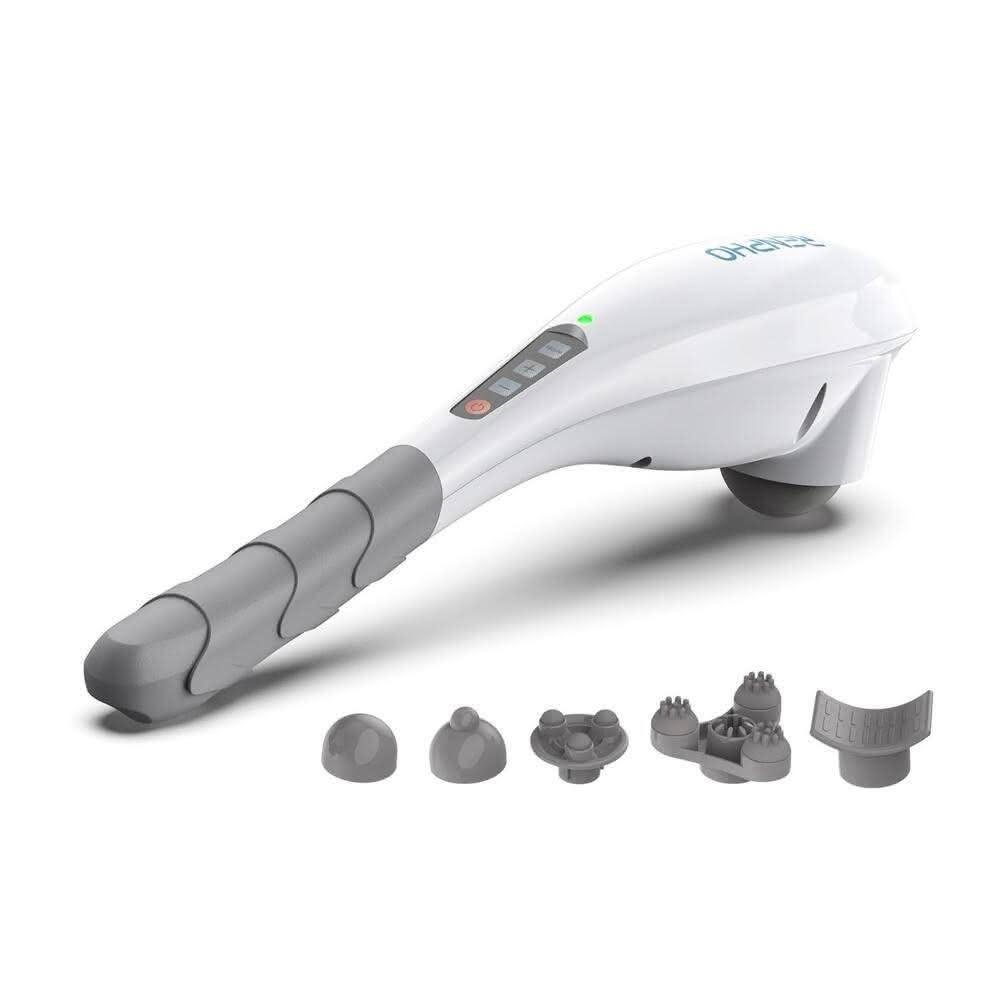 RENPHO EM-2016C RENPHO EM-2016C 頸肩按摩器,專為肩頸舒緩設計,充電式電源方便使用,尺寸僅44x36x32cm,重量1.6kg輕巧攜帶。白色系外觀簡約,適合日常按摩肩部與頸部,1年保固保障。BSMI認證R3F011,中國製造的高品質個人衛生用品,讓您輕鬆緩解肩頸疲勞,提升生活舒適度。