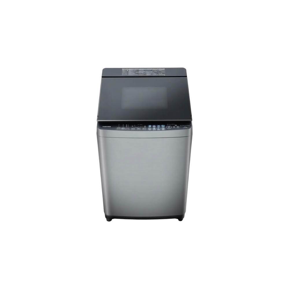 TOSHIBA 東芝 AW-DMUH17WATA-SS 洗衣機，銀色系設計，尺寸 640x640x1061mm，配備不銹鋼內槽與變頻馬達，提供16KG以上大容量單槽洗衣效能。中國製造，全機及馬達保固1年，含基本安裝服務，BSMI 許可字號 R3D387。高效節能，適合大家庭使用，強力清潔衣物，省時省力。