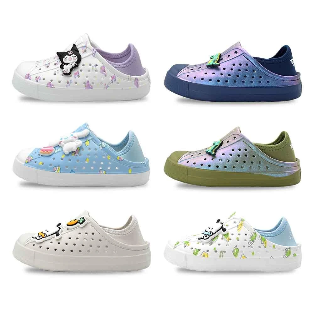【SANRIO 三麗鷗】多款兒童洞洞鞋 三麗鷗 酷洛米 大耳狗 帕洽狗 恐龍 兒童露營鞋 防水鞋 可踩後跟 K5571 奧森