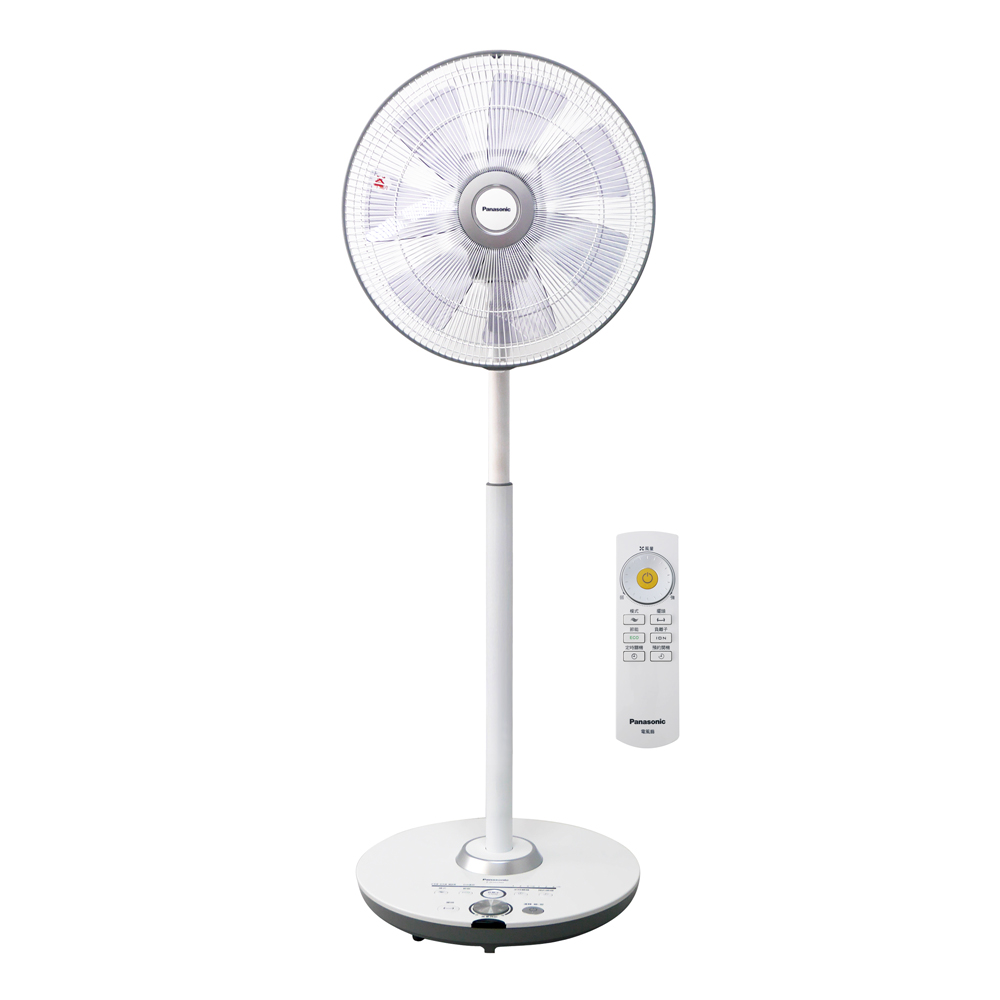 【Panasonic 國際牌】16吋七片扇葉ECO智能溫控清淨負離子微電腦DC立扇(附遙控器)F-H16GND
