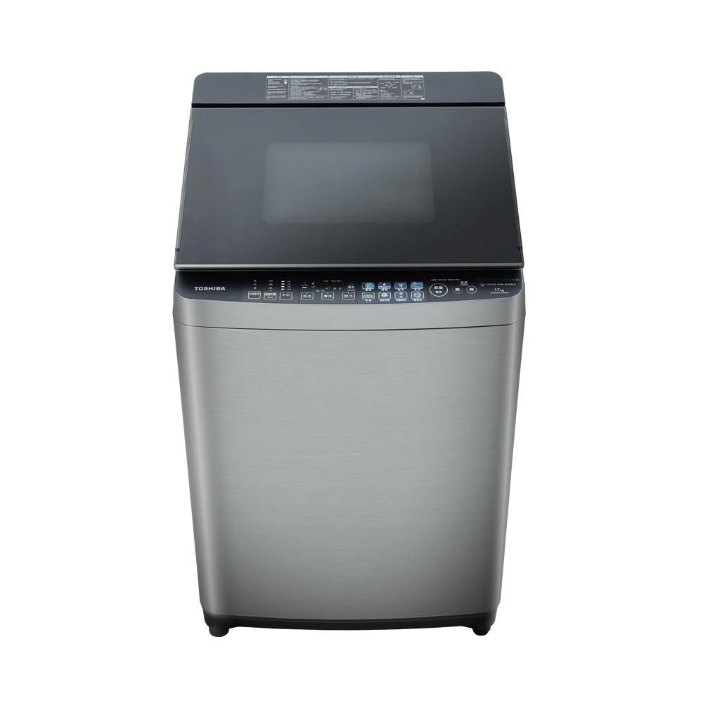 【TOSHIBA 東芝】TOSHIBA 東芝 17KG 旗艦直立式鍍膜奈米泡洗衣機 AW-DMUH17WATA(SS)