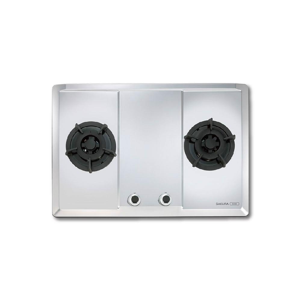 【SAKURA 櫻花】【免費申請補助】G2623S 二口大面板易清檯面爐 NG1/LPG【省錢王居家生活館】
