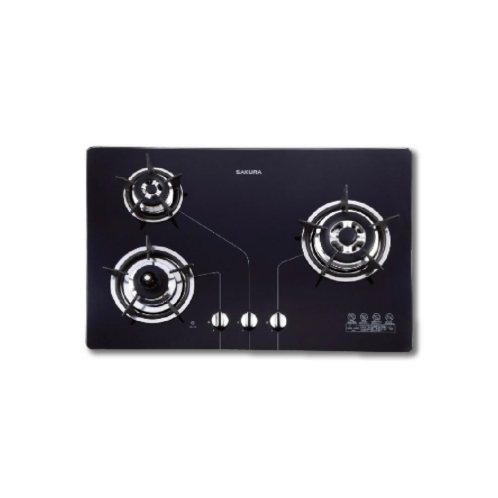 【SAKURA 櫻花】【免費申請補助】G2830KG 三口防乾燒節能檯面爐 NG1/LPG【省錢王居家生活館】