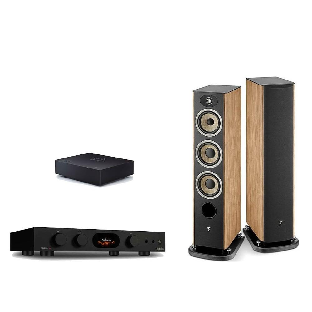 搶先11『贈: 串流播放機』Audiolab 7000A 綜合擴大機+法國製 Focal Aria Evo X N2喇叭