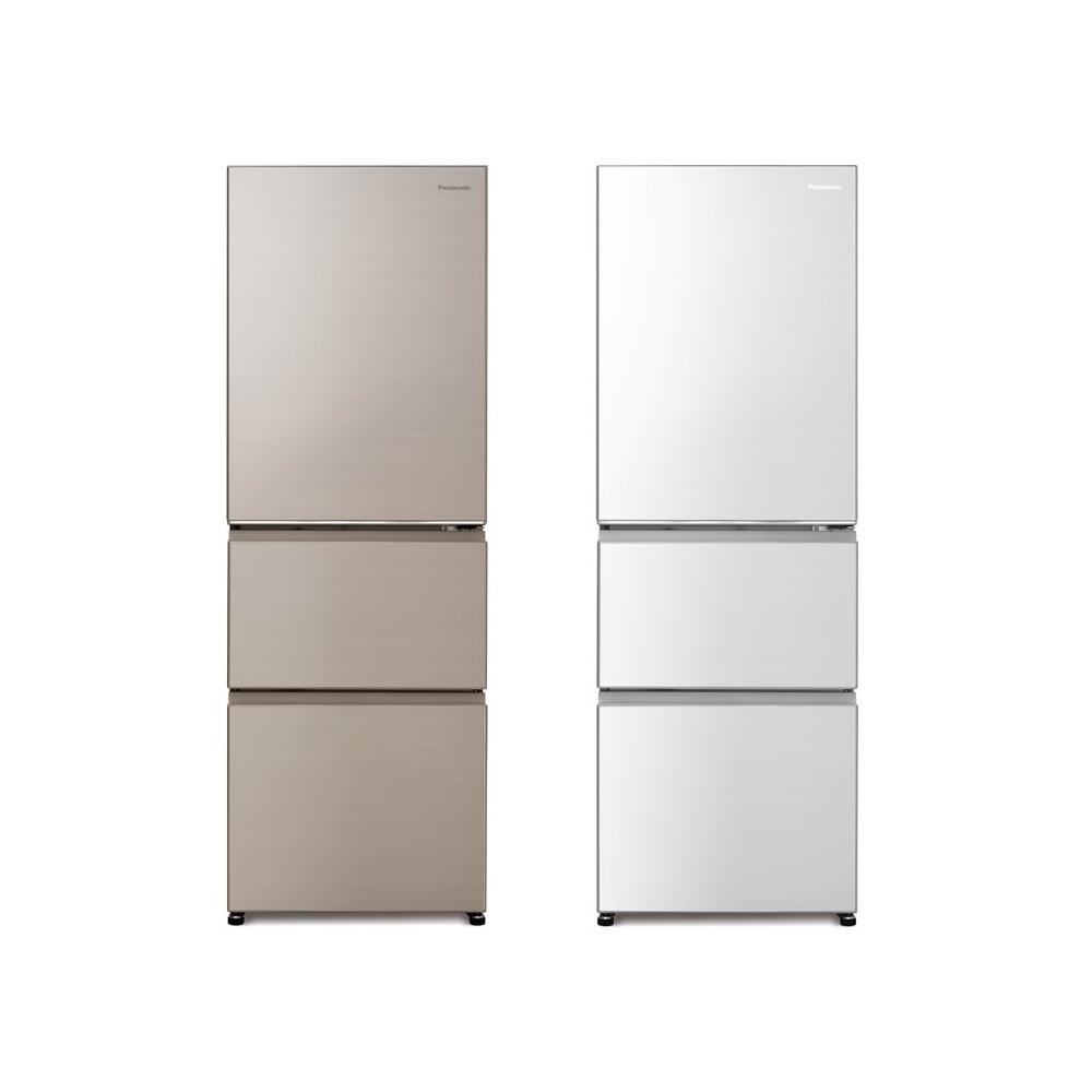 【Panasonic 國際牌】原廠控價~問問有優惠價NR-C384HV-N1 385公升 一級能效無邊框鋼板系列右開三門冰箱香檳金(含基本安裝)