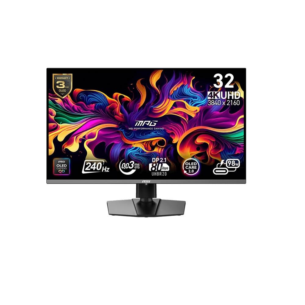 【MSI 微星】MSI 微星 MPG 322URX QD-OLED 電競螢幕 32吋 240Hz UHD 0.03ms HDR 電腦螢幕