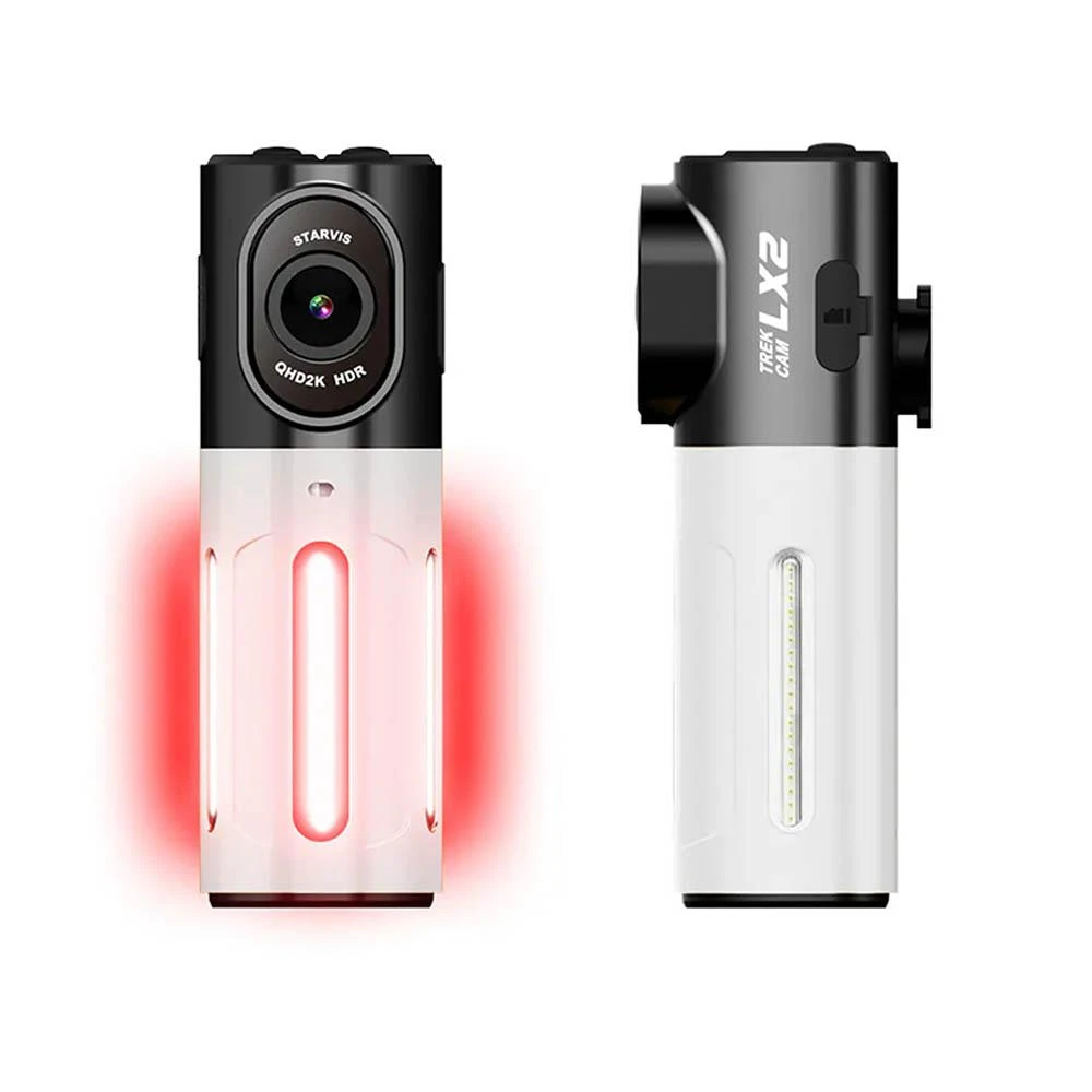 【LOOKING 錄得清】LX2 trekcam 自行車記錄器 行車記錄器+車尾警示燈 2K畫質 星光夜視 腳踏車 單車