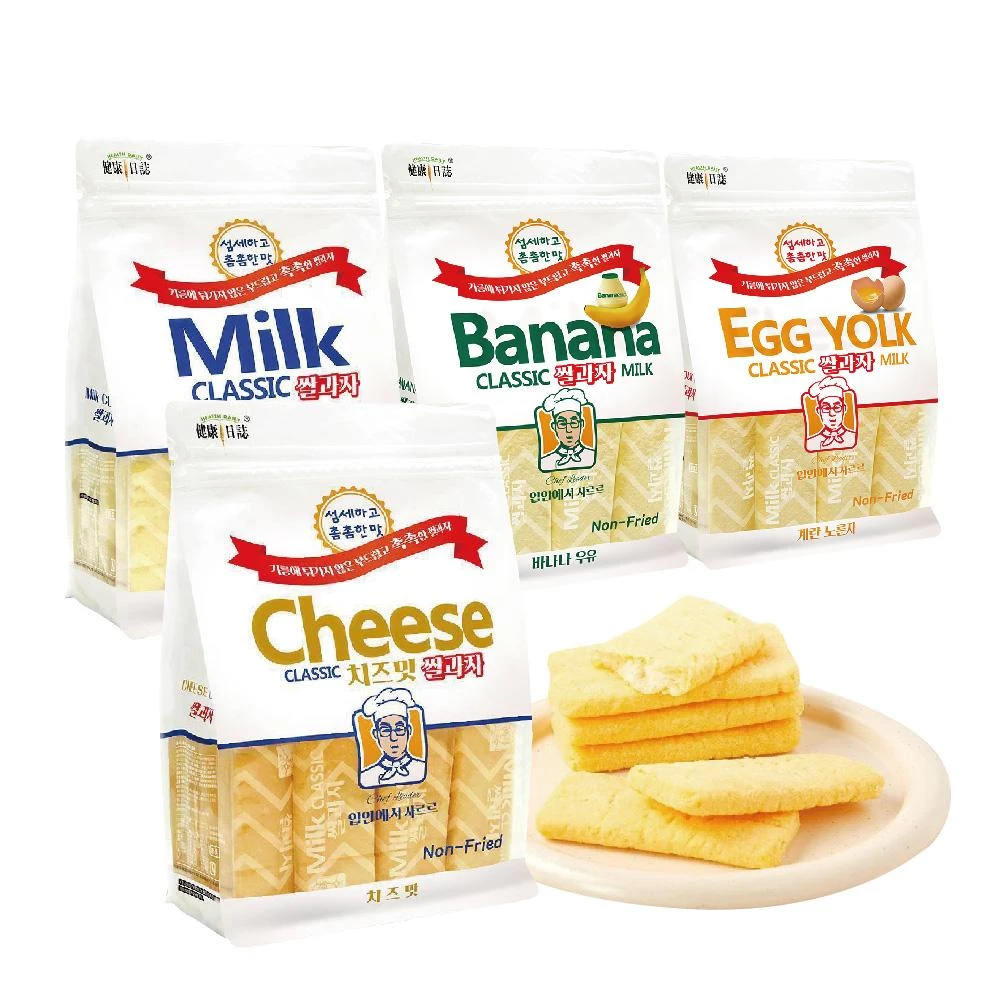 【Health Daily 健康日誌】韓式米餅 240g 單包 牛奶/起士/香蕉牛奶/蛋黃/哈密瓜 (口味任選)