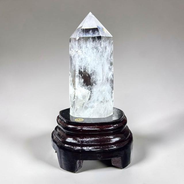 尋寶家水晶】【WHG-35】｜天然白水晶柱｜視覺純淨× 空間安定擺件