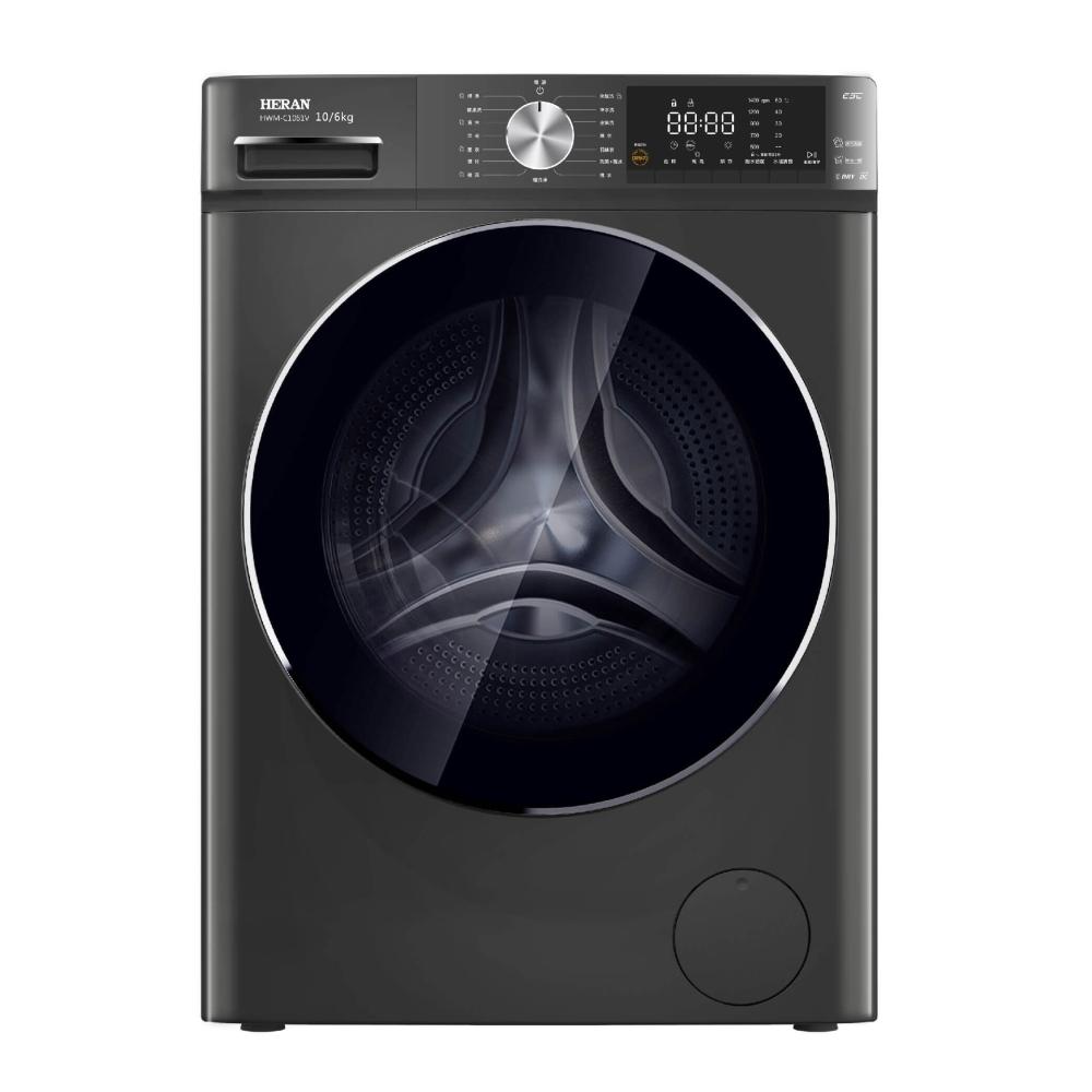 【HERAN 禾聯】10公斤變頻蒸氣洗脫烘滾筒洗衣機 HWM-C1061V