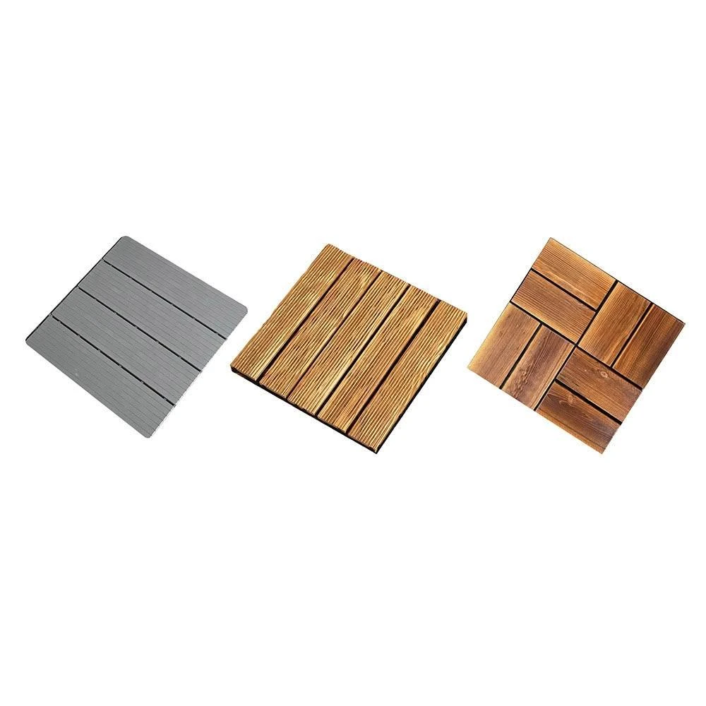 可愛小舖 | 木紋地板 戶外碳化地板 戶外木地板 陽台地板 花園地板 實木地板 防潮防滑不易變形 sc4125