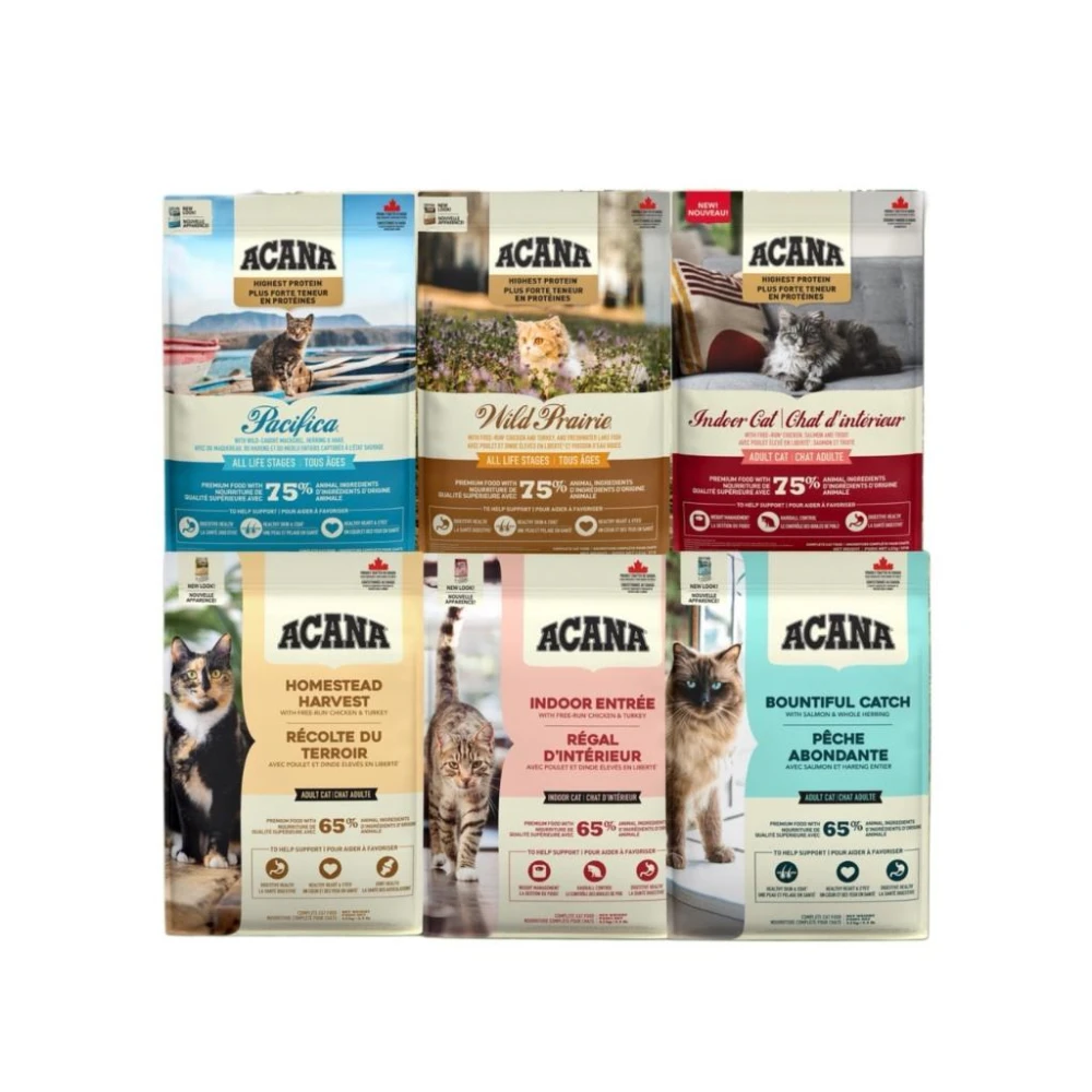 【ACANA】🐾🐾ACANA 愛肯拿😺無穀貓飼料 4.5kg  無穀/低GI  acana貓飼料 農場饗宴 海洋盛宴 室內開胃貓