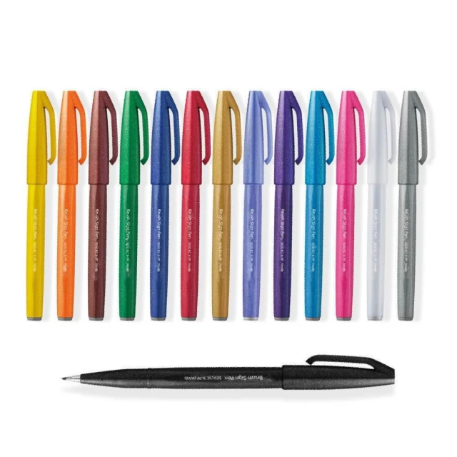 【Pentel 飛龍】飛龍PENTEL SES15C 柔繪筆 彩繪毛筆