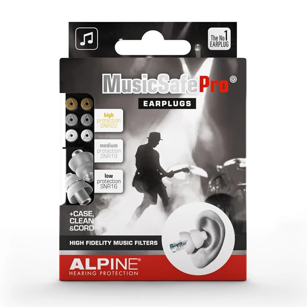 【ALPINE】MUSICSAFE PRO 專業音樂耳塞 練鼓 練團 降噪耳塞 隔音 耳塞 表演 演唱會 樂器用