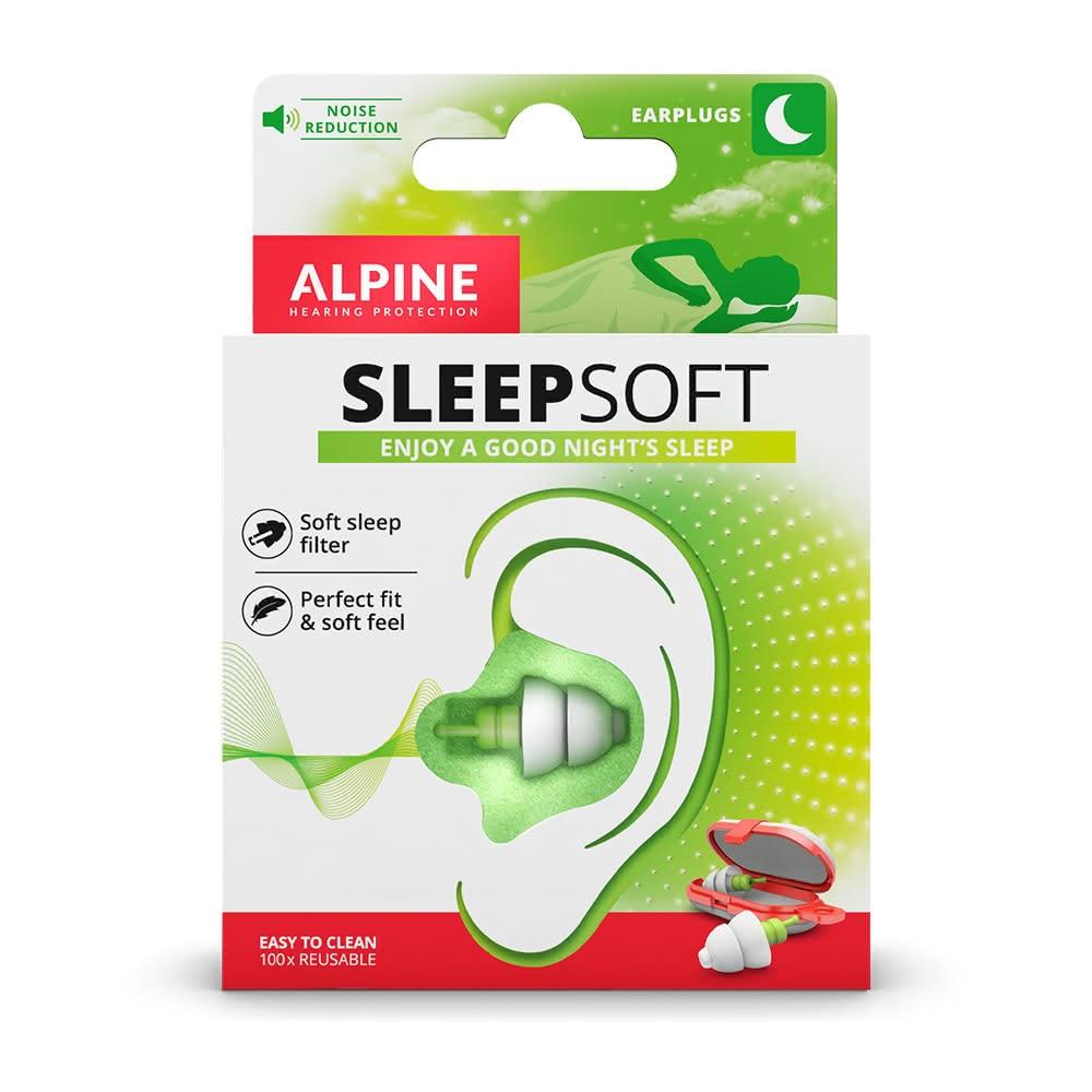 【ALPINE】SLEEPSOFT 睡眠耳塞 睡覺耳塞 防打呼 無痛耳塞 隔音耳塞 軟耳塞 讀書耳塞 耳塞 樂器用(睡眠耳塞)