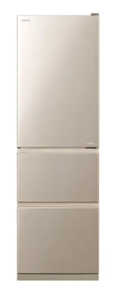 【HITACHI 日立】原廠控價 私訊我更便宜 RV36C-CMX 331L變頻節能三門冰箱-星燦金 (含基本安裝)