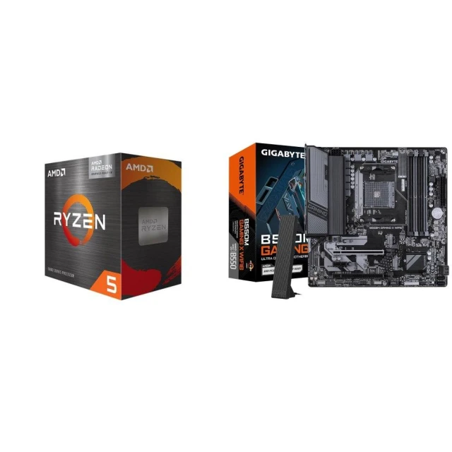 【AMD 超微】〈自MO價〉R5 5600GT+技嘉 B550M GAMING X WIFI6 D4 MATX主機板