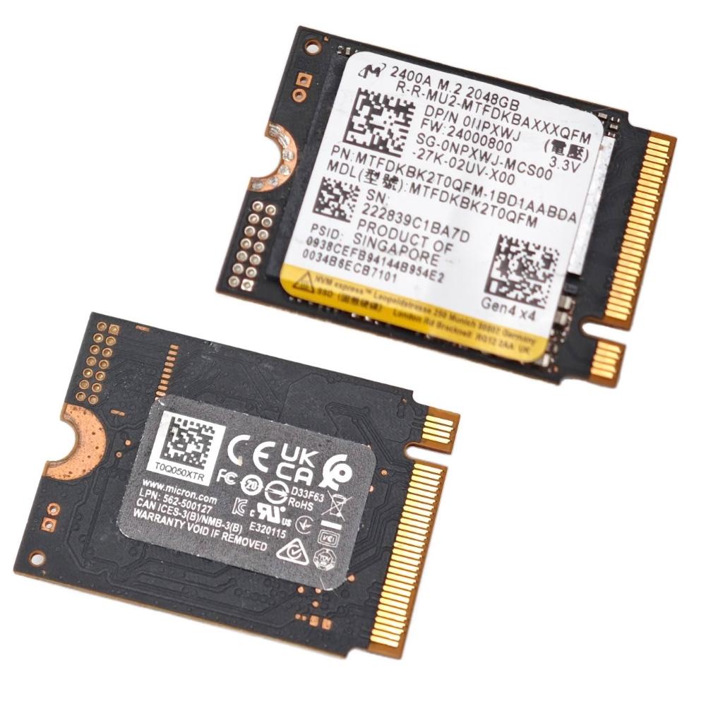 Crucial 美光】拆機良品Micron 2400A 2TB M.2 2230 SSD 2400 NVMe 固態硬碟