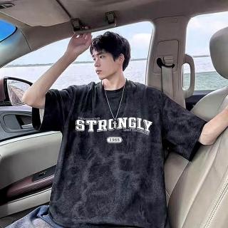 美式扎染短袖男士夏季ins新款重磅純棉ins寬鬆上衣情侶潮流半袖潮