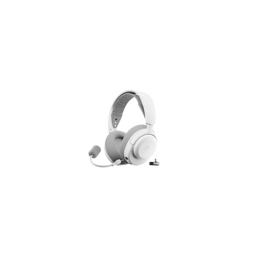 【Steelseries 賽睿】Arctis Nova 3X (霧澈白)無線電競耳麥