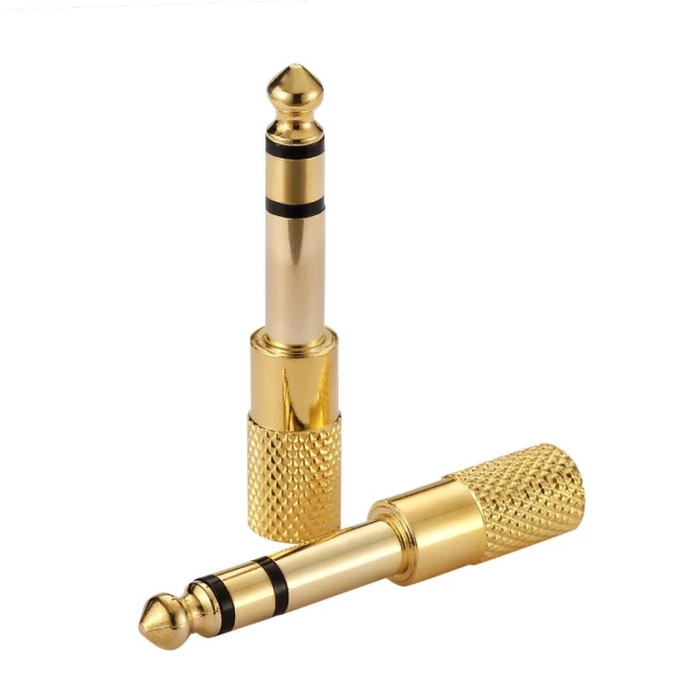 音源線轉接頭 6.3mm轉3.5mm /3.5mm轉6.3mm 鍍金 導線轉接頭 小轉大 大轉小 TRS 音源線