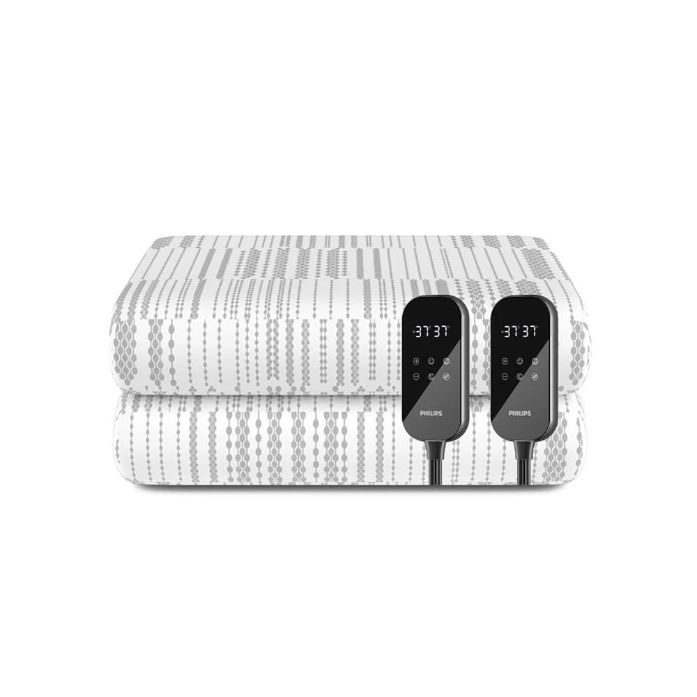 【Philips 飛利浦】雙人雙控電熱毯|AHR3142ED|可水洗電毯 22-46度控溫 觸控式控制器 親膚全棉 恆溫保暖 12H定時