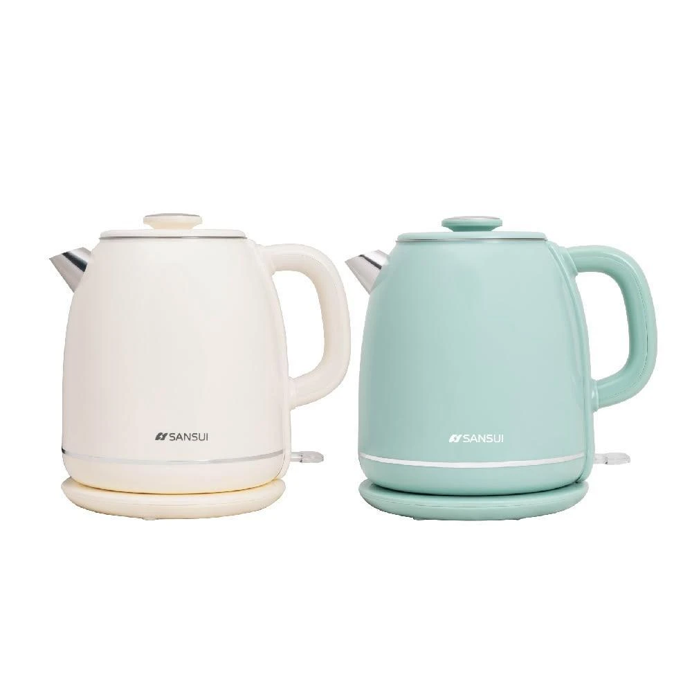 【SANSUI 山水】2L不鏽鋼雙層防燙快煮壺/電茶壺 SWB-K35W/SWB-K36G
