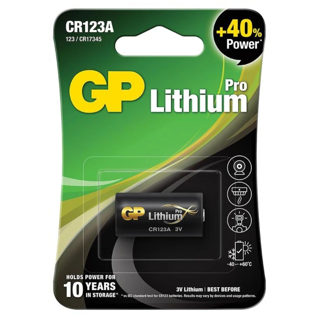 【GP 超霸】CR123A 3V 鋰電池-1入