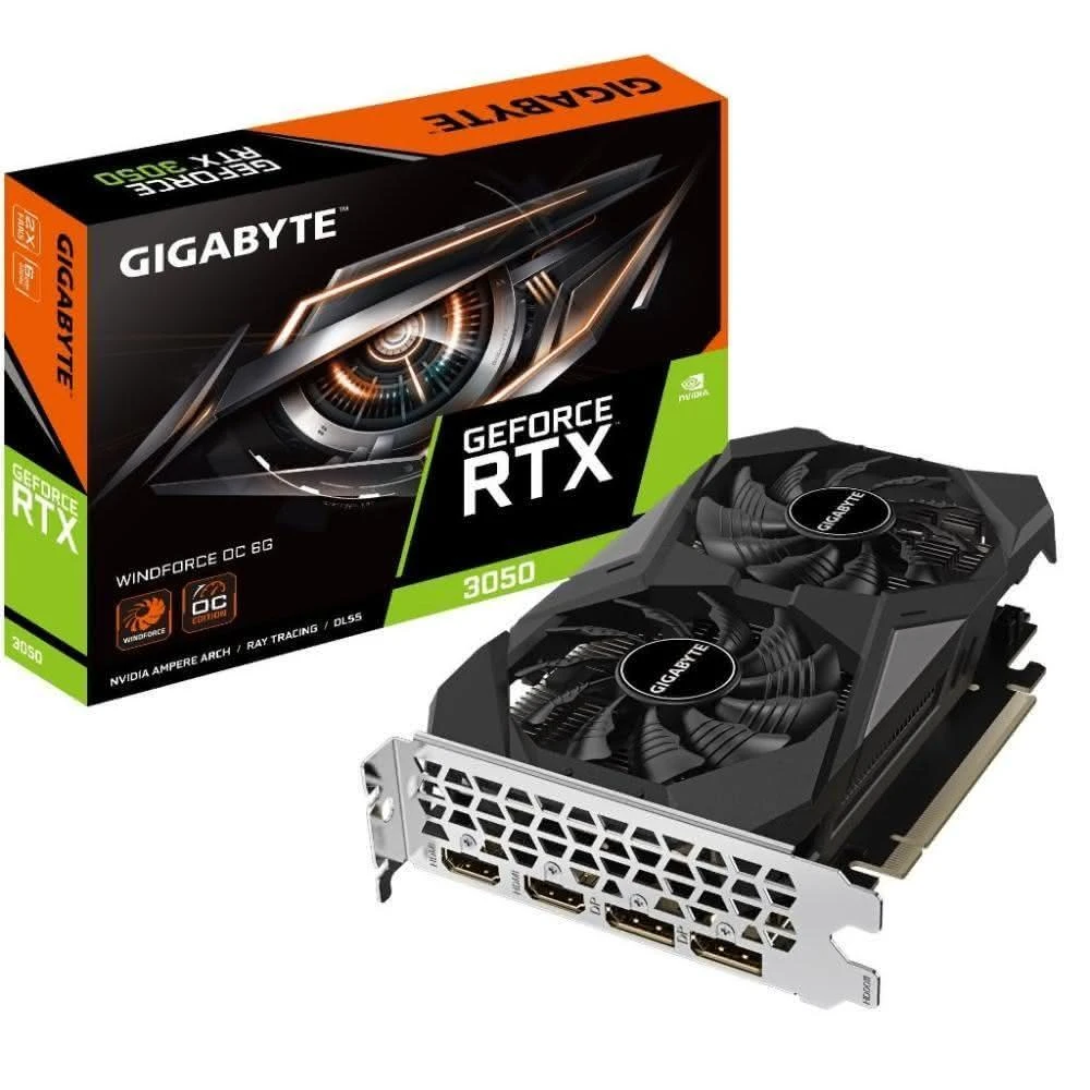 【GIGABYTE 技嘉】RTX3050 WINDFORCE OC 6G GV-N3050WF2OC-6GD